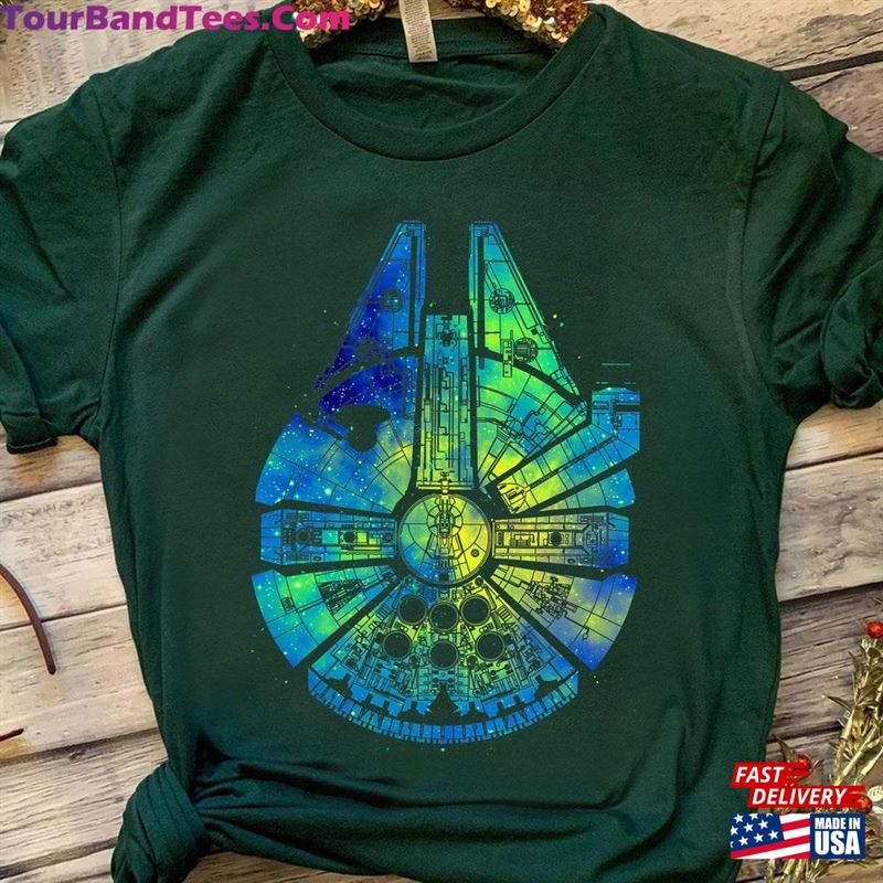 Star Wars Millennium Falcon Water Color Ink Splatter Shirt Galaxy Hoodie T-Shirt 29Uf157133 – Utopia Fashion