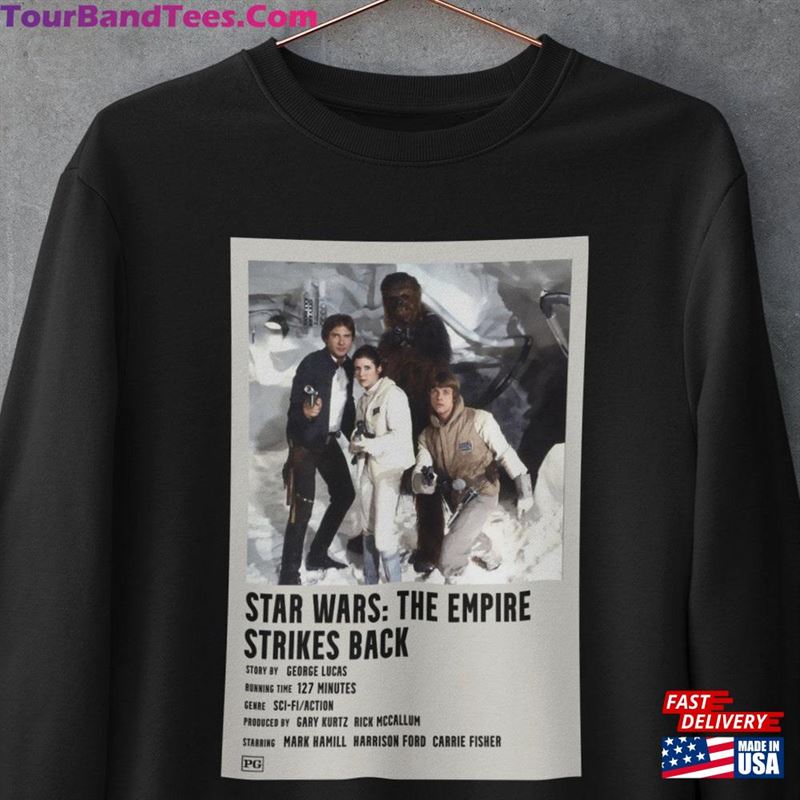 Star Wars The Empire Strikes Back Sweatshirt Mark Hamill Carrie Fisher T-Shirt 29Uf157216 – Utopia Fashion