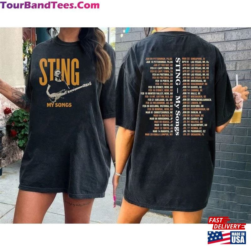 Sting My Songs Tour Shirt Music T-Shirt Merch Sweatshirt 29Uf163283 – Utopia Fashion