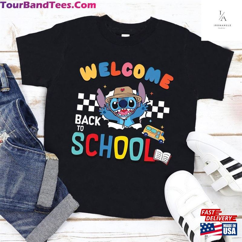 Stitch Shirt Welcome Back To School Disney Unisex T-Shirt 29Uf163787 – Utopia Fashion