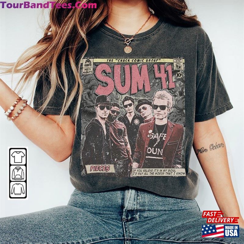 Sum Comic Shirt Sweatshirt 90S Vintage Book Art Pieces Chuck Album Tour Graphic Tee Unisex Fan Gift Hoodie V4 Classic 29Uf152311 – Utopia Fashion