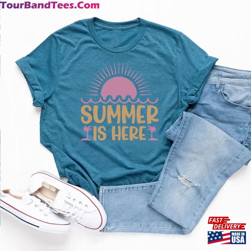 Summer Is Here Shirt Lover Vacation Sweatshirt T-Shirt 29Uf157307 – Utopia Fashion