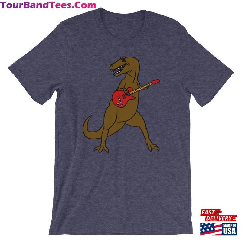 T Rex Funny Rock Music Guitar Lover Cool Unisex Shirt Cartoon Animal Pun Sarcastic Humor T-Shirt Theropod Dinosaur Short Hoodie Classic 29Uf162944 – Utopia Fashion