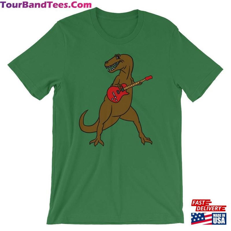 T Rex Funny Rock Music Guitar Lover Cool Unisex Shirt Cartoon Animal Pun Sarcastic Humor T-Shirt Theropod Dinosaur Short Hoodie Classic 29Uf162944 – Utopia Fashion