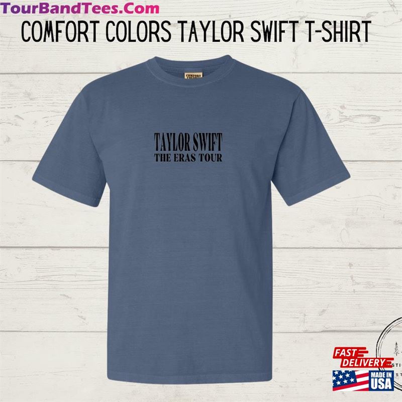 Taylor Swift Comfort Colors The Eras Tour Blue Crewneck Dupe T-Shirt Hoodie 29Uf157086 – Utopia Fashion