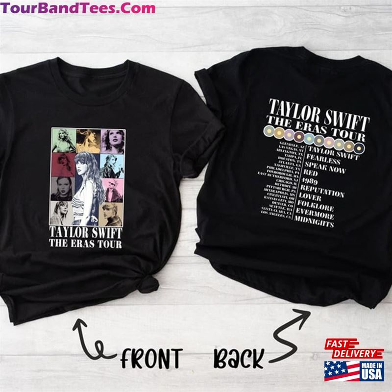 Taylor Swiftie The Eras Tour Shirt Merch Back And Front Sweatshirt T-Shirt 29Uf152165 – Utopia Fashion