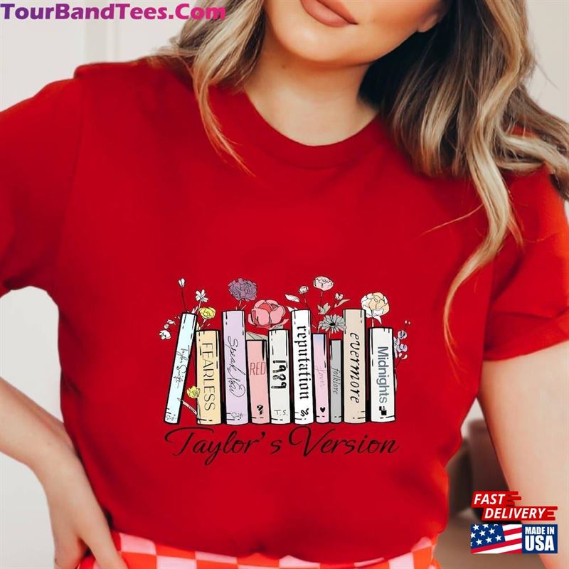 Taylor’S Music Albums As Books T-Shirt Fun Lover Gift Classic Hoodie 29Uf164398 – Utopia Fashion