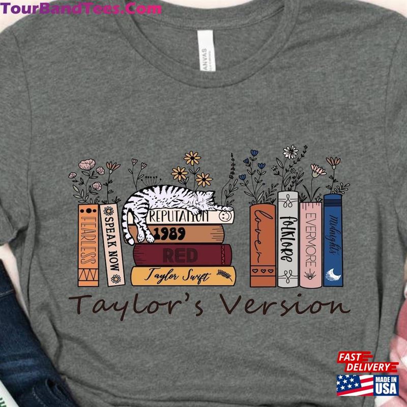 Taylor’S Version Music Albums As Books T-Shirt Fun Lover Gift Unisex 29Uf164418 – Utopia Fashion