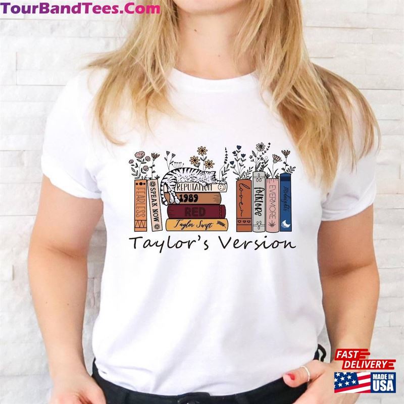 Taylor’S Version Music Albums As Books T-Shirt Fun Lover Gift Unisex 29Uf164418 – Utopia Fashion