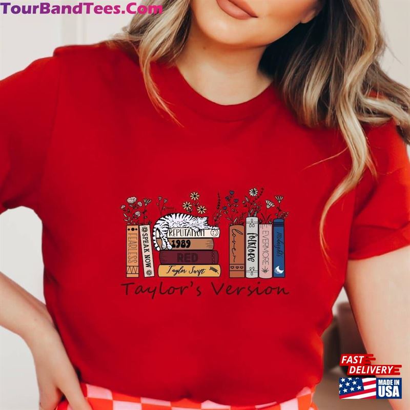 Taylor’S Version Music Albums As Books T-Shirt Fun Lover Gift Unisex 29Uf164418 – Utopia Fashion