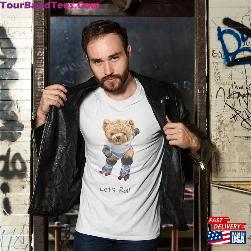 Teddy Bear T-Shirt Printed Adult Top Gift For Him Customised Love My Cartoon Lover Shirt Let’S Roll Hoodie 29Uf157442 – Utopia Fashion