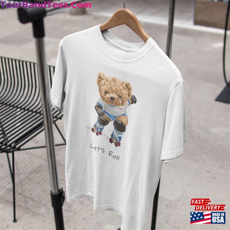 Teddy Bear T-Shirt Printed Adult Top Gift For Him Customised Love My Cartoon Lover Shirt Let’S Roll Hoodie 29Uf157442 – Utopia Fashion