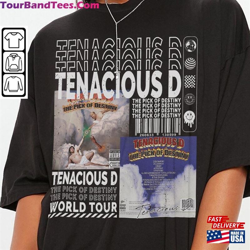 Tenacious D Music Shirt Sweatshirt Y2K 90S Merch Vintage Album V1 The Pick Of Destiny Tickets Graphic Tee L806M T-Shirt Classic 29Uf157057 – Utopia Fashion