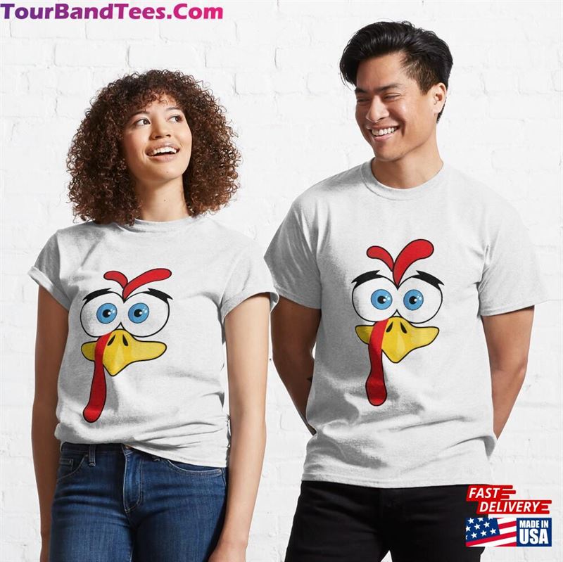 Thanksgiving Clipart Silly Turkey Face Classic T-Shirt Unisex Hoodie 29Uf163339 – Utopia Fashion