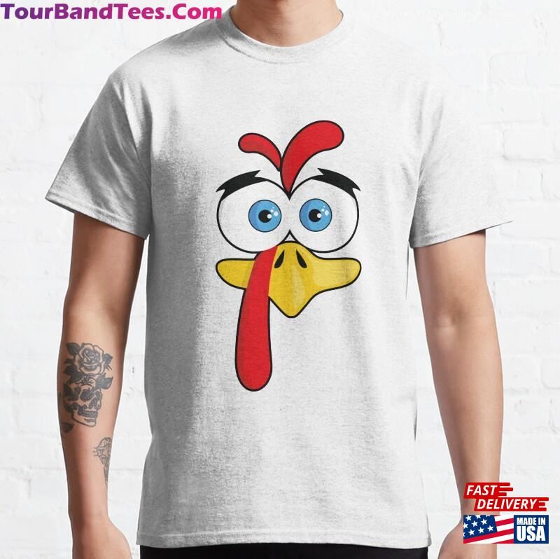 Thanksgiving Clipart Silly Turkey Face Classic T-Shirt Unisex Hoodie 29Uf163339 – Utopia Fashion