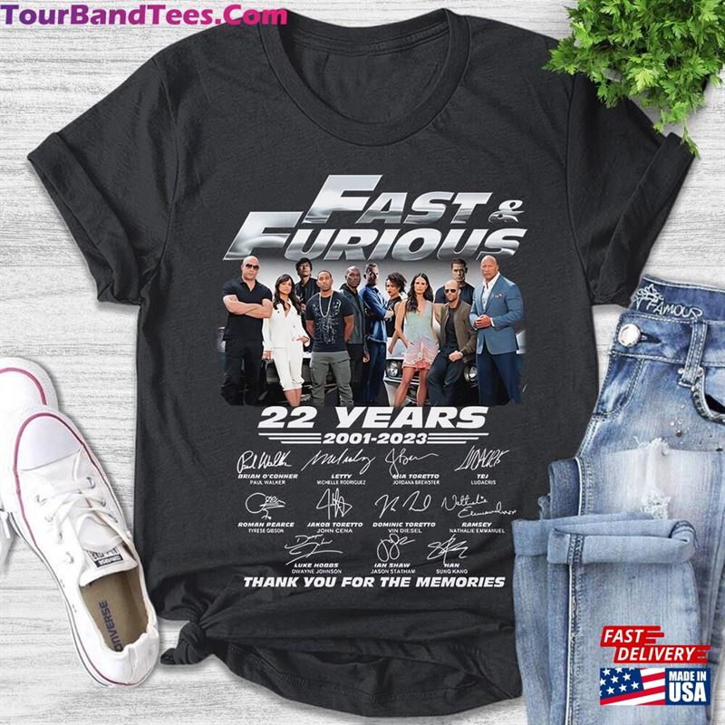 The Fast Anniversary Years Shirt High Speed Action Movie T-Shirt Classic 29Uf152270 – Utopia Fashion