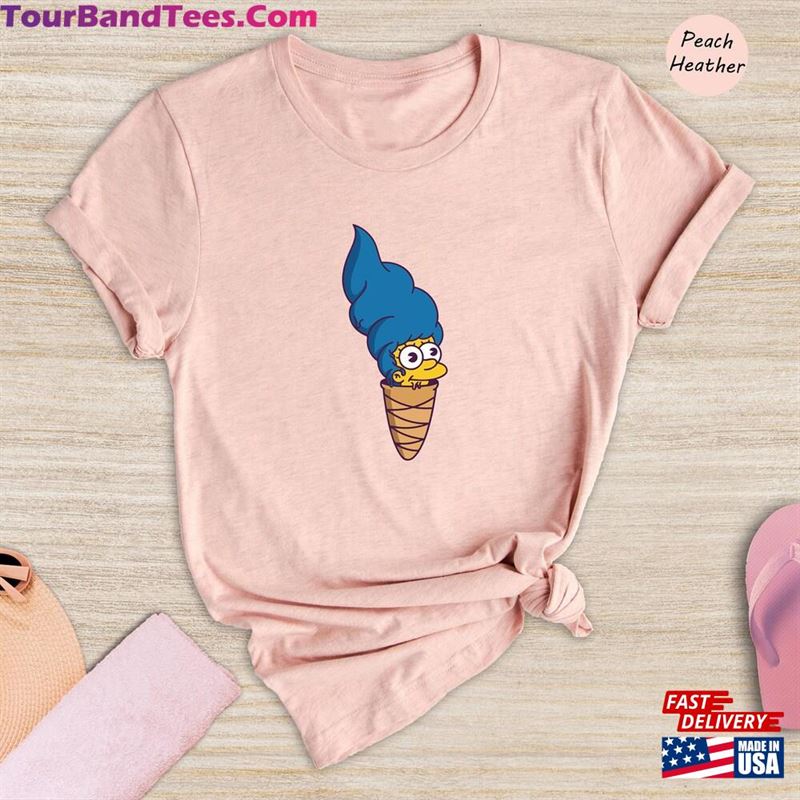 The Simpson Marge Ice Cream Shirt Summer Simpsons T-Shirt Funny Cartoon Tee Classic Unisex 29Uf164580 – Utopia Fashion