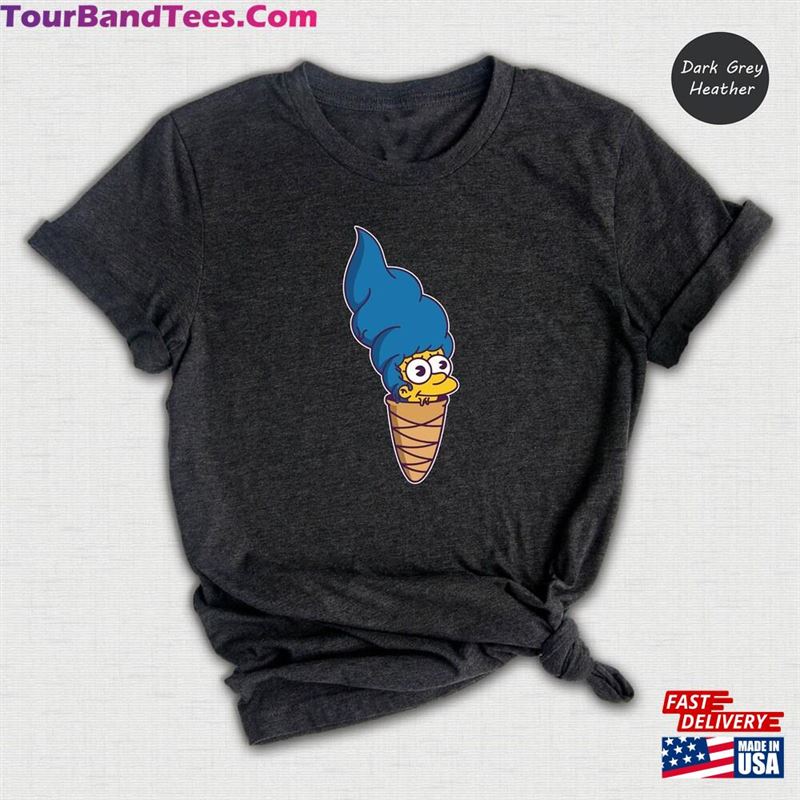 The Simpson Marge Ice Cream Shirt Summer Simpsons T-Shirt Funny Cartoon Tee Classic Unisex 29Uf164580 – Utopia Fashion