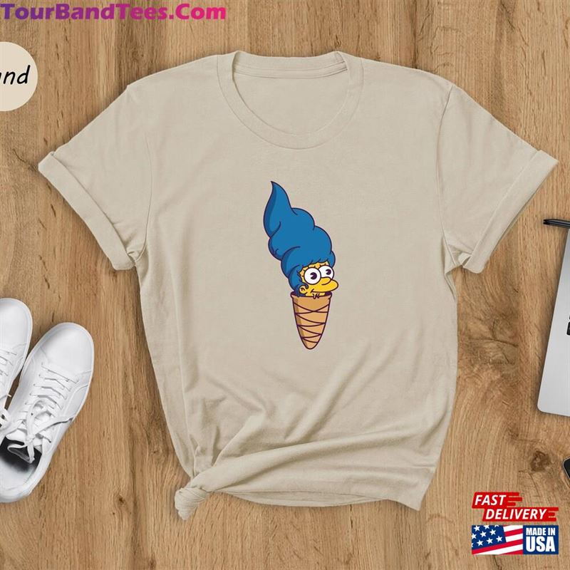 The Simpson Marge Ice Cream Shirt Summer Simpsons T-Shirt Funny Cartoon Tee Classic Unisex 29Uf164580 – Utopia Fashion