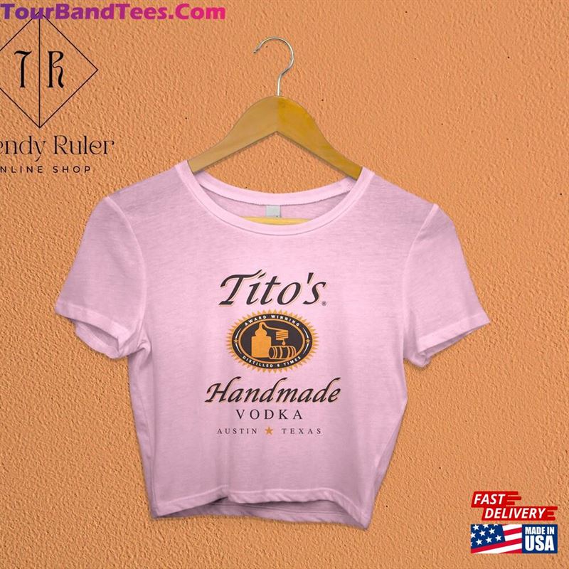 Tito’S Handmade Vodka Crop Top Lover Shirt Unisex Classic 29Uf142271 – Utopia Fashion