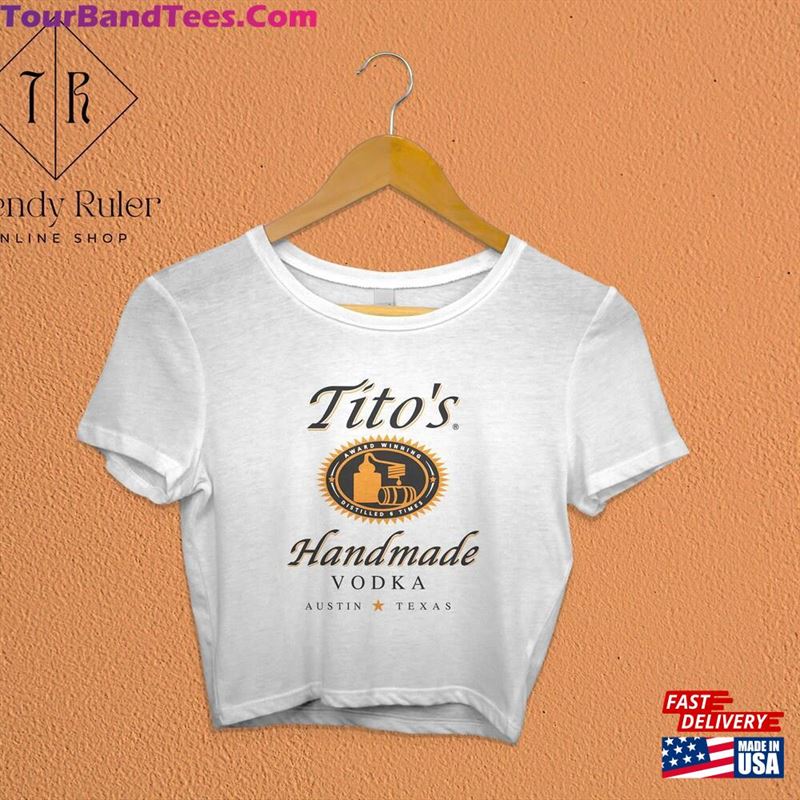 Tito’S Handmade Vodka Crop Top Lover Shirt Unisex Classic 29Uf142271 – Utopia Fashion