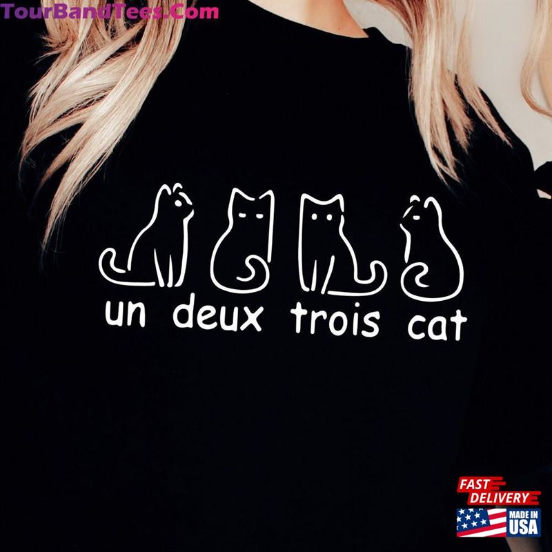 Un Deux Trois Cat Sweatshirt Funny Cats T-Shirt Unisex 29Uf147480 – Utopia Fashion