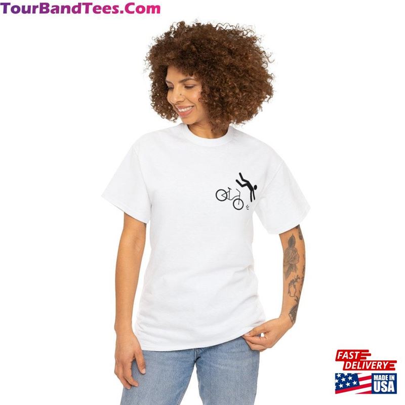 Unisex Cotton T-Shirt Quot Falling On A Bike Classic 29Uf157495 – Utopia Fashion