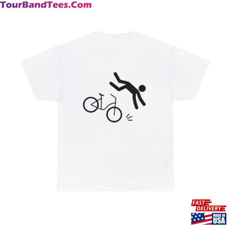 Unisex Cotton T-Shirt Quot Falling On A Bike Classic 29Uf157495 – Utopia Fashion