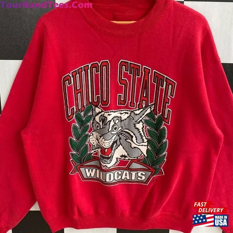 Vintage 90S Chico State Wildcats Sweatshirt Sweater Crewneck Classic T-Shirt 29Uf163911 – Utopia Fashion