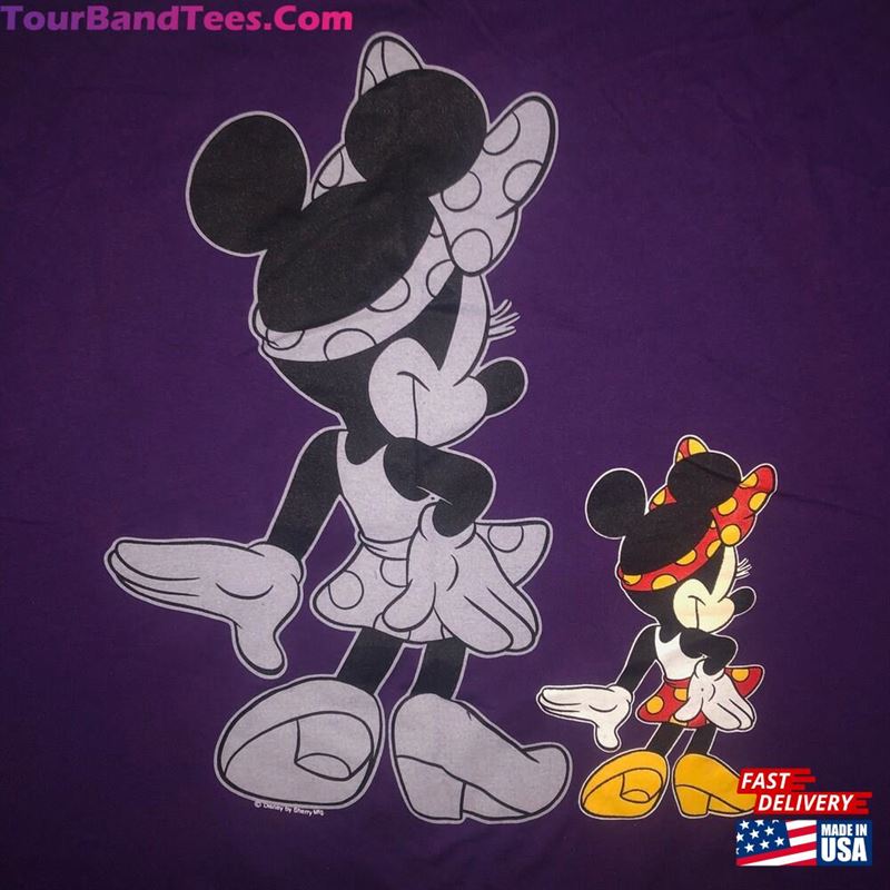 Vintage 90S Minnie Mouse Large Shadow Print T-Shirt X Double Sided Florida Tourist 1990S Walt Disney World Classic Hoodie 29Uf163700 – Utopia Fashion