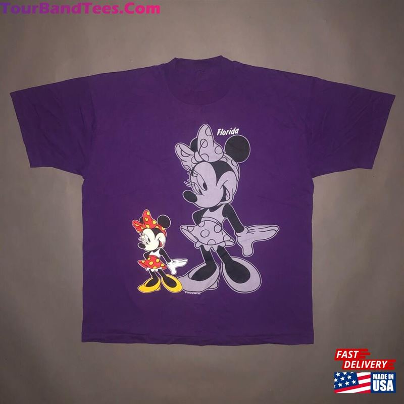 Vintage 90S Minnie Mouse Large Shadow Print T-Shirt X Double Sided Florida Tourist 1990S Walt Disney World Classic Hoodie 29Uf163700 – Utopia Fashion