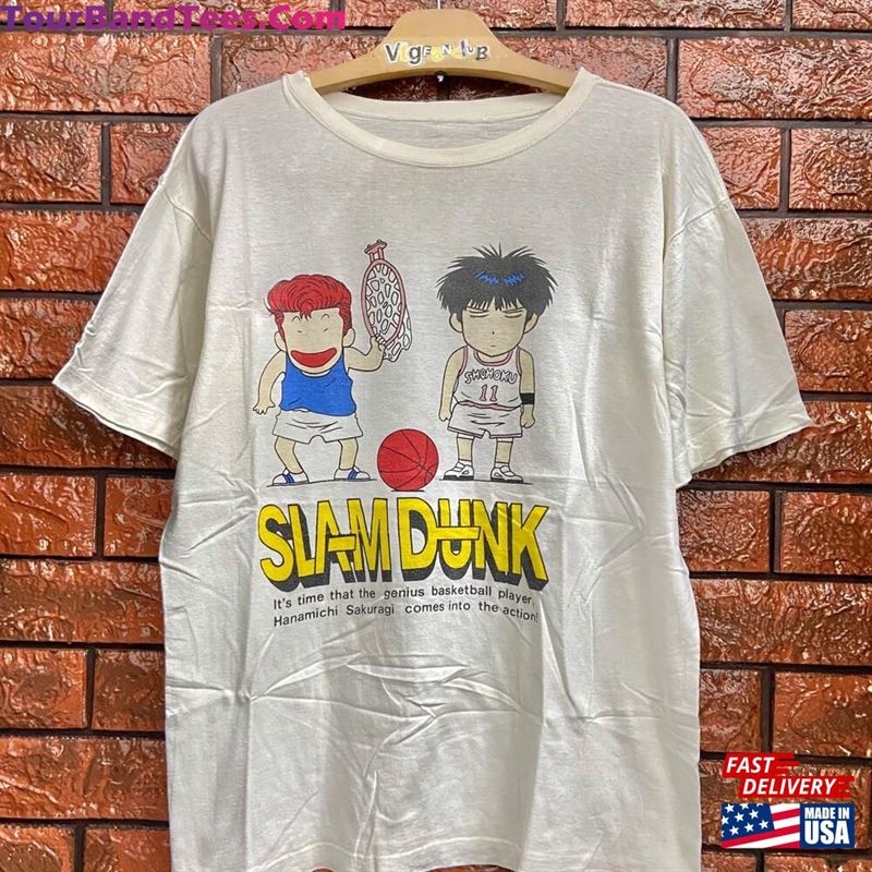 Vintage 90S Slam Dunk Japanese Sport Basketball Anime Manga T-Shirt Made In Japan Size M Sweatshirt 29Uf142484 – Utopia Fashion