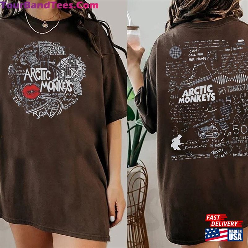 Vintage Arctic Monkeys North American Tour Shirt Band T-Shirt European Unisex Hoodie 29Uf163971 – Utopia Fashion