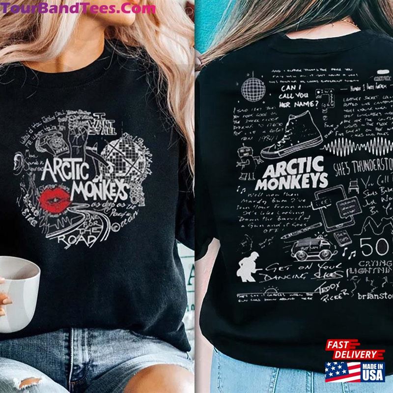 Vintage Arctic Monkeys North American Tour Shirt Band T-Shirt European Unisex Hoodie 29Uf163971 – Utopia Fashion