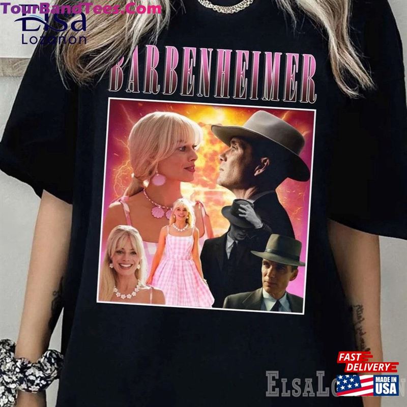 Vintage Barbenheimer Shirt Hoodie Cillian Murphy Margot Robbie T-Shirt Classic 29Uf157414 – Utopia Fashion