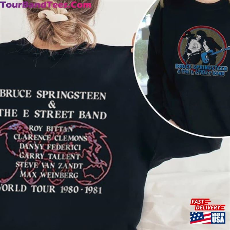 Vintage Bruce Springsteen Born In The Usa Tshirt E Street Band Tour Shirt Old School Tee T-Shirt Hoodie 29Uf147601 – Utopia Fashion