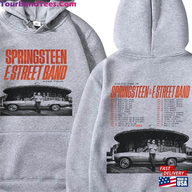 Vintage Bruce Springsteen The E Street Band Tour T-Shirt Music Shirt Old School Tee Hoodie Classic 29Uf164539 – Utopia Fashion