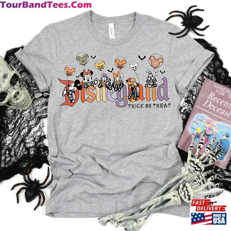 Vintage Disneyland Halloween Trick Or Treat Shirt Hoodie Sweatshirt Disney Mickey Friends T-Shirt Unisex 29Uf157485 – Utopia Fashion