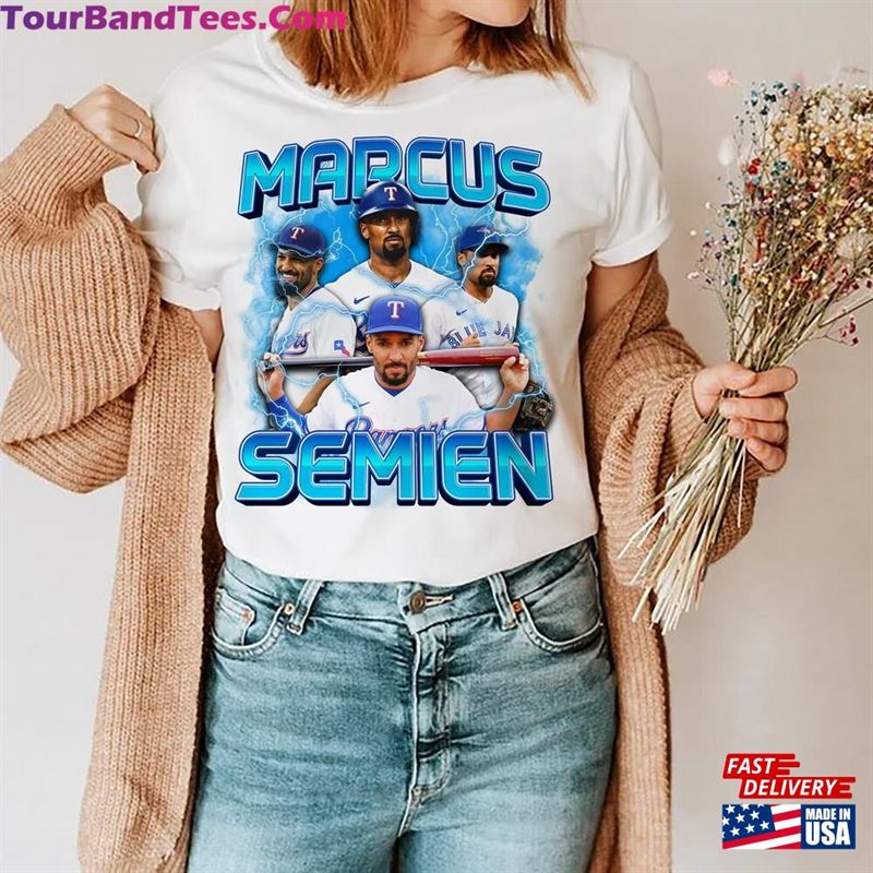 Vintage Marcus Semien Shirt T-Shirt Sweatshirt Unisex 29Uf142162 – Utopia Fashion