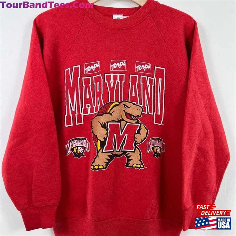 Vintage Maryland Terrapins Sweatshirt Sweater University Of Shirt Classic 29Uf157124 – Utopia Fashion