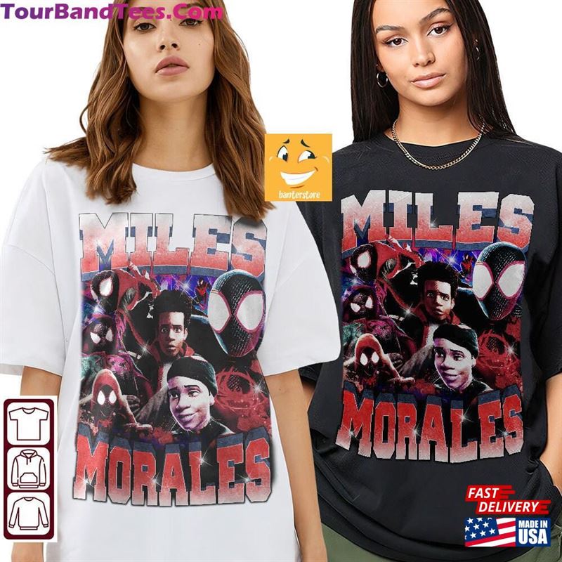 Vintage Miles Morales Style 90S Shirt Sweatshirt Hoodie T-Shirt 29Uf162987 – Utopia Fashion