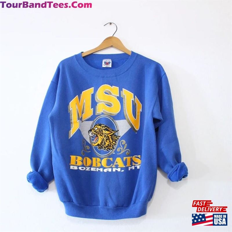 Vintage Montana State University Bobcats T-Shirt Sweatshirt 29Uf163714 – Utopia Fashion