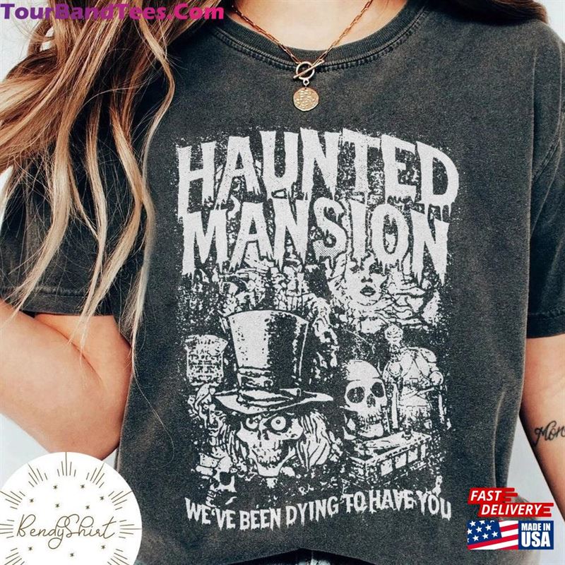 Vintage Retro Disney The Haunted Mansion Shirt Disneyland World Halloween Classic Hoodie 29Uf163251 – Utopia Fashion