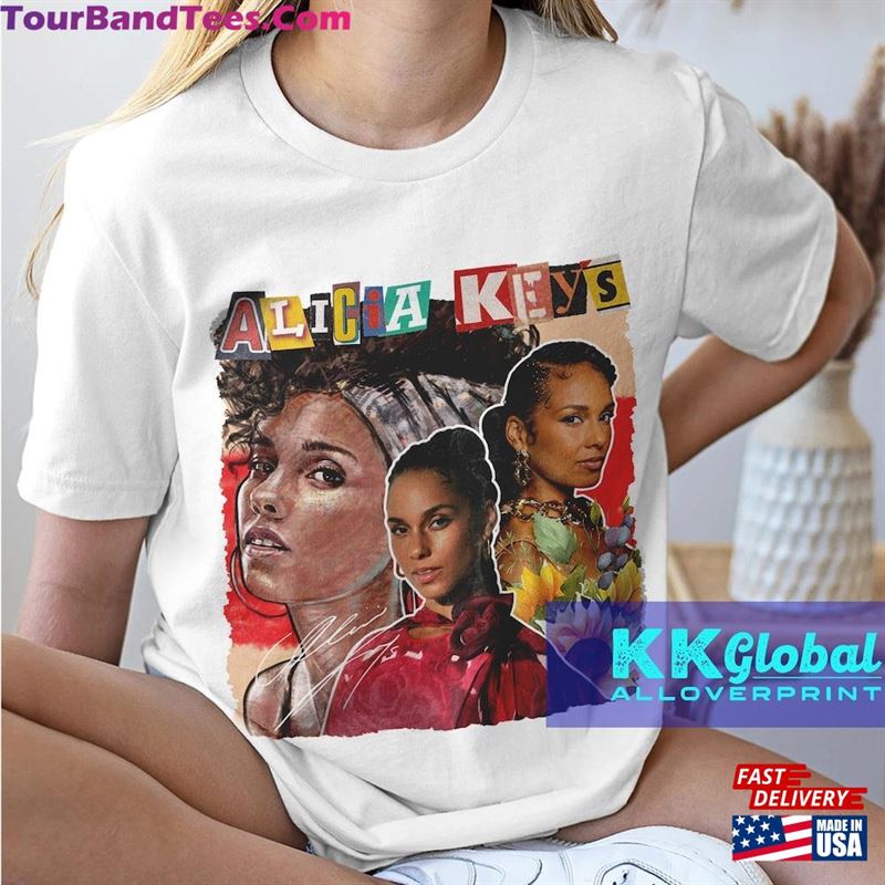 Vintage Retro Style Alicia Keys Singer Tour Shirt Hoodie 0408Uns12 T-Shirt Unisex 29Uf147081 – Utopia Fashion