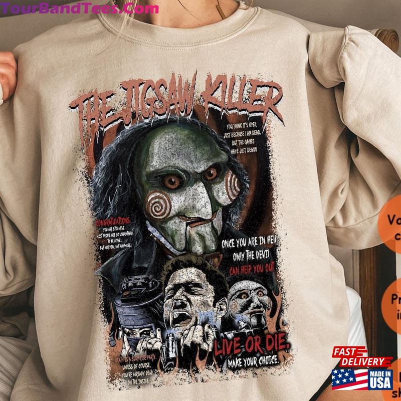 Vintage Saw Jigsaw Sweatshirt Hoodie 29Uf147030 – Utopia Fashion