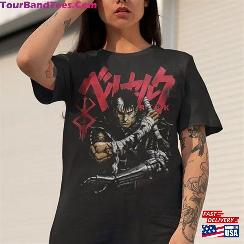 Vintage Style Design Berserk T-Shirt Guts Shirt Anime Unisex 29Uf147375 – Utopia Fashion