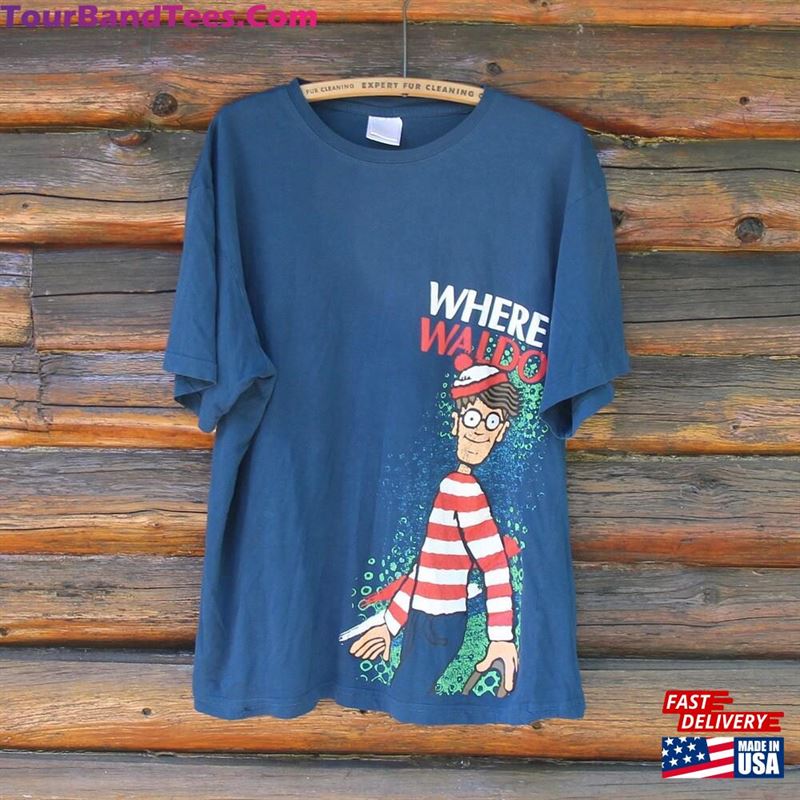 Vintage Where’S Waldo Cartoon Character T-Shirt Adult Size Large Classic 29Uf147451 – Utopia Fashion