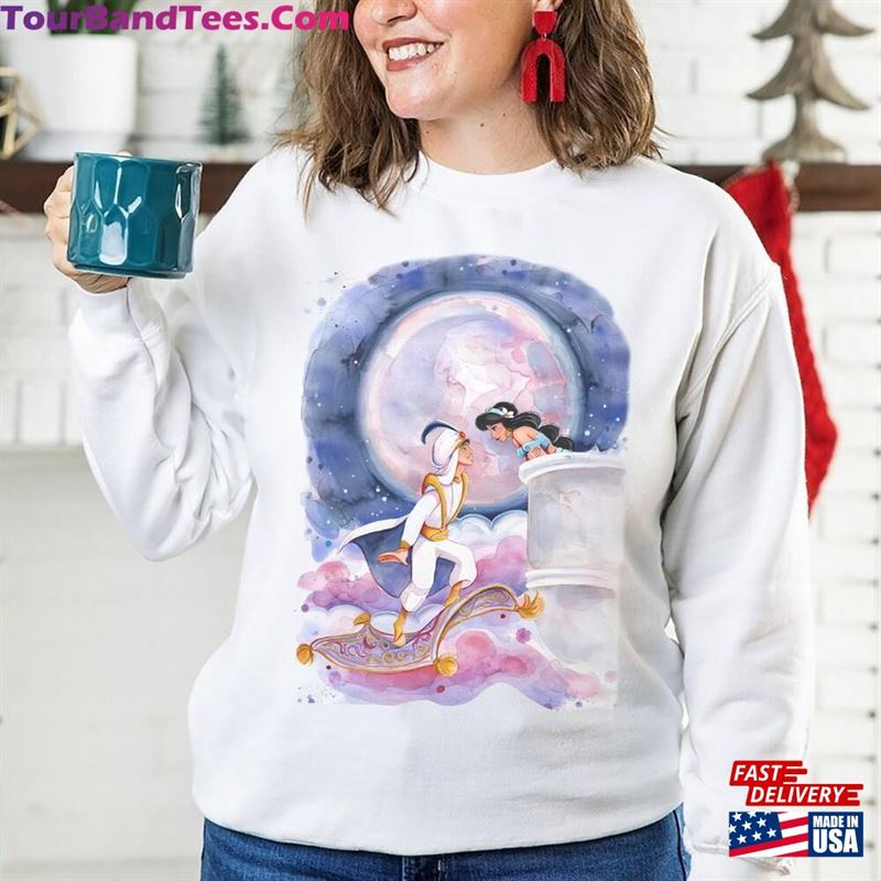 Watercolor Jasmine Princess Sweatshirt Disney Aladdin And Shirt Unisex 29Uf163568 – Utopia Fashion