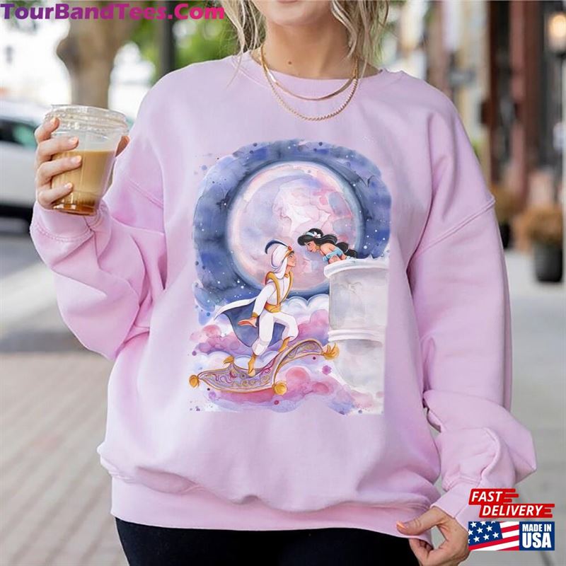 Watercolor Jasmine Princess Sweatshirt Disney Aladdin And Shirt Unisex 29Uf163568 – Utopia Fashion