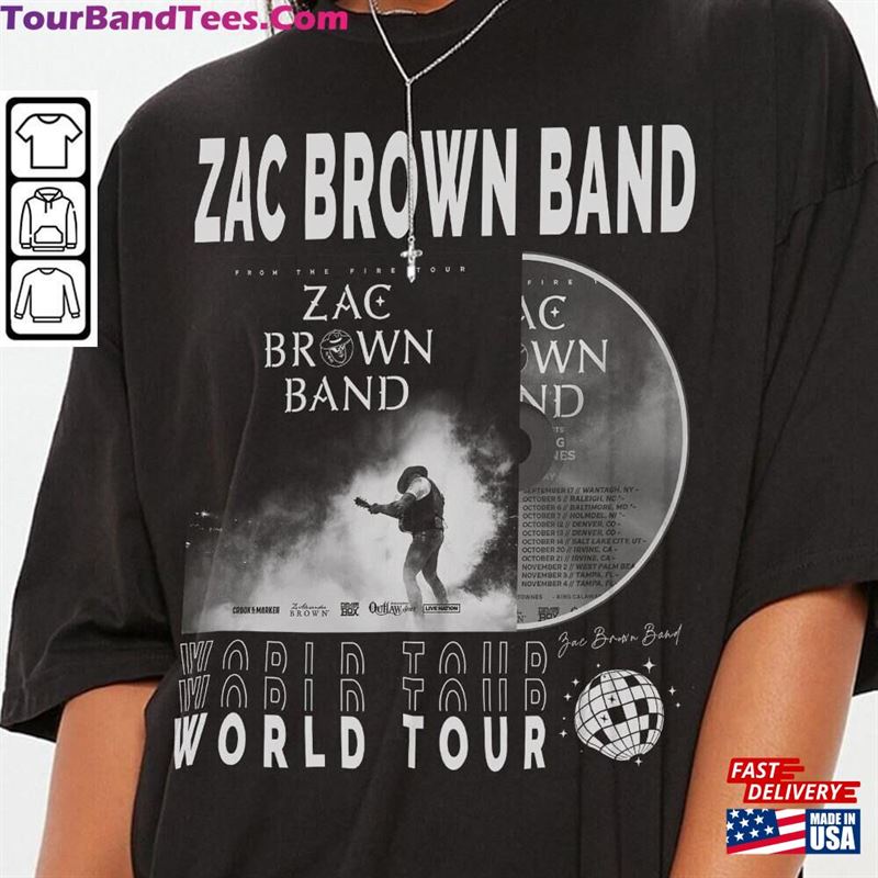 Zac Brown Band Music Shirt Sweatshirt Y2K Merch Vintage 90S From The Fire Tour Tickets Album Hoodie Gift For Fan L805M Classic T-Shirt 29Uf157541 – Utopia Fashion